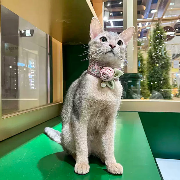 Vintage Floral Pet Necklaces